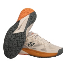 Buty tenisowe Yonex Power Cushion Eclipsion 5 Clay/Sandplatz (Stabilność) beżowe damskie